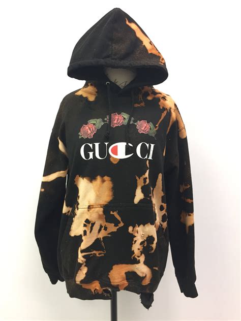 mens gucci hoodies|Gucci distressed hoodie.